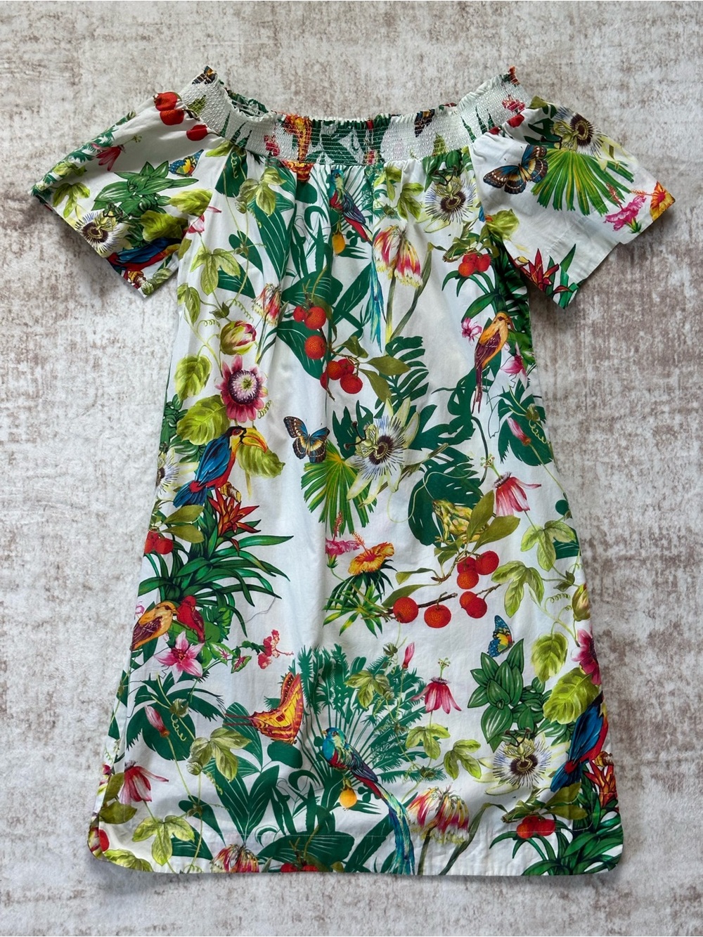 J.Crew Ratti "Into the Wild" off-the-shoulder dress - EUC - Picture 7 of 8